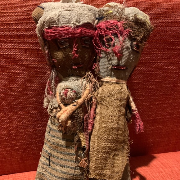 Primitive hand sewn soft doll - Picture 2 of 4